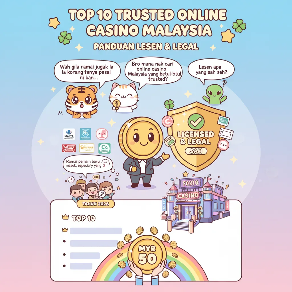 Top 10 Trusted Online Casino Malaysia: Panduan Lesen & Legal
